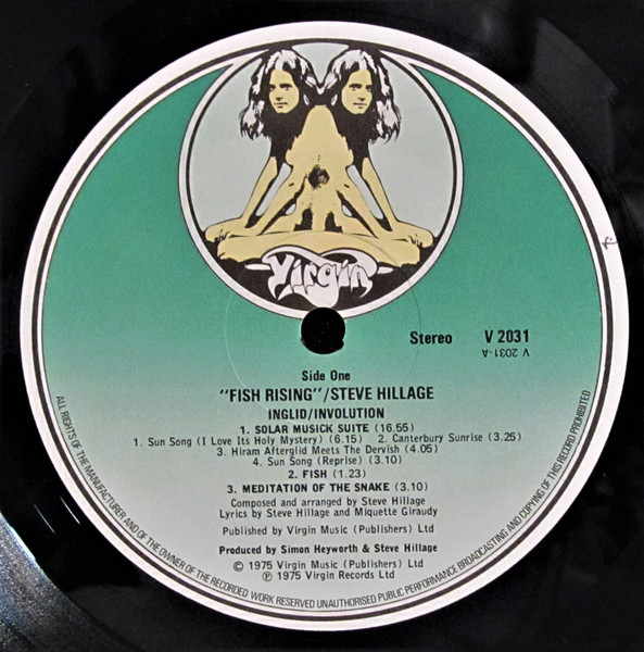 Steve Hillage - Fish Rising | Virgin (V 2031) - 3