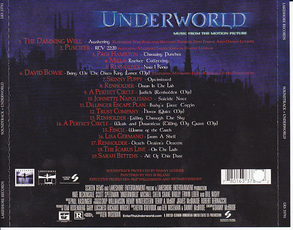 Various - Underworld (Music From The Motion Picture)  [CD] | Lakeshore Records (LKS 33781) - 2