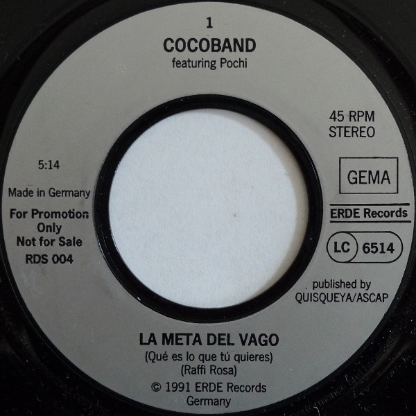 Pochi Y Su Cocoband - La Meta Del Vago | Erde Records (RDS 004)