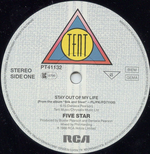 Five Star - Stay Out Of My Life | Tent (PT 41132)