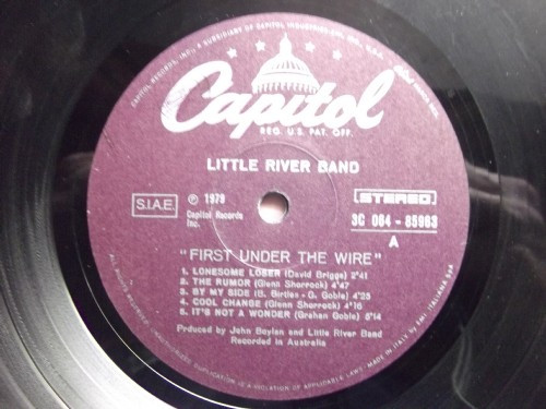 Little River Band - First Under The Wire | Capitol Records (3C 064 - 85963) - 2
