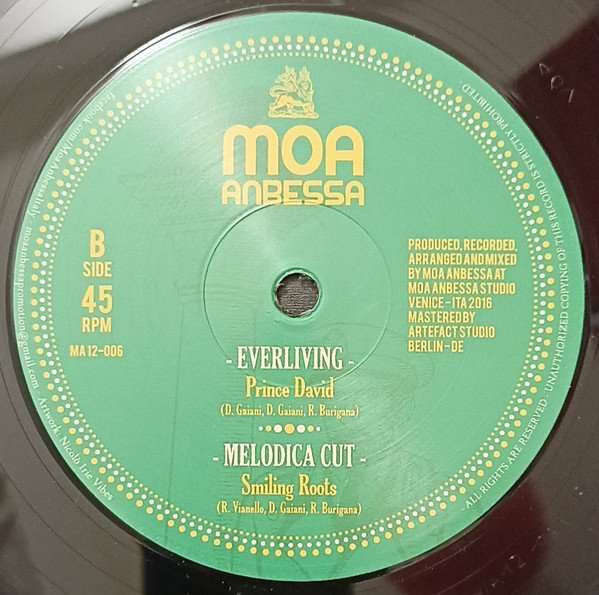 Jules I / Prince David - Jah A Di Best / Everliving | Moa Anbessa Italy (MA12-006) - main