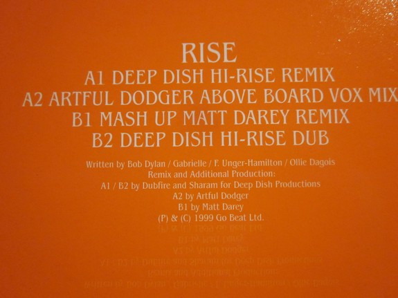Gabrielle - Rise | Major Records (MR 01-00) - 2