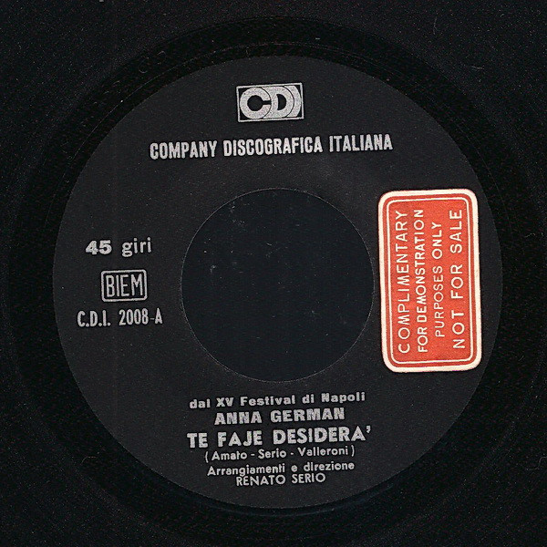Anna German / Lara Saint Paul - Te Faje Desiderà | Cdi (C.D.I. 2008) - 3