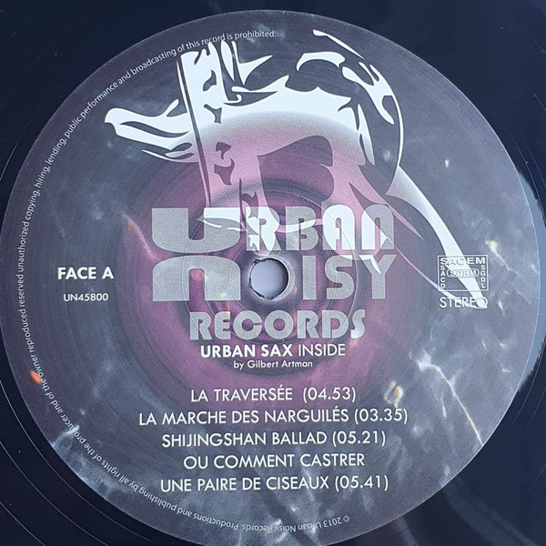 Urban Sax - Inside | Urban Noisy Records (UN 45800) - 4
