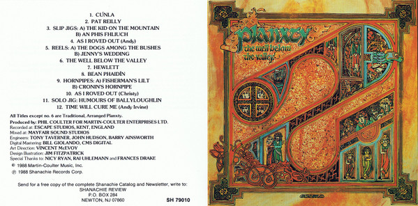 Planxty - The Well Below The Valley CD | Shanachie (Shanachie-79010) - 4