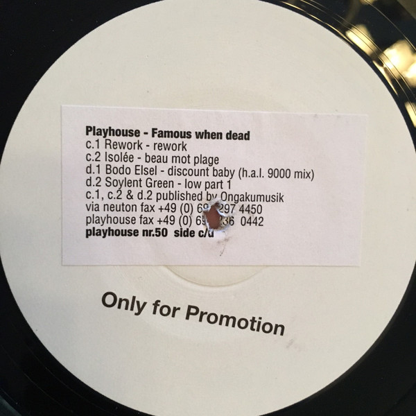 Various - Famous When Dead | Playhouse (PLAY050) - 3