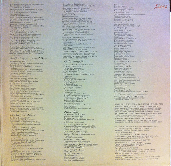 Judy Collins - Judith | Elektra (7E-1032)