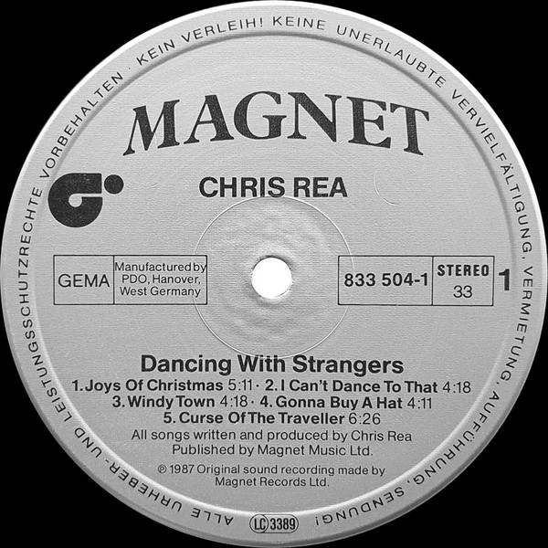 Chris Rea - Dancing With Strangers | Magnet (833 504-1) - 3