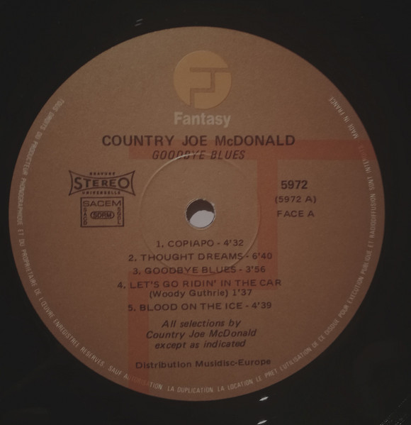 Country Joe McDonald - Goodbye Blues | Fantasy (F 5972) - 4 Country Joe McDonald - Goodbye Blues | Fantasy (F 5972) - 4