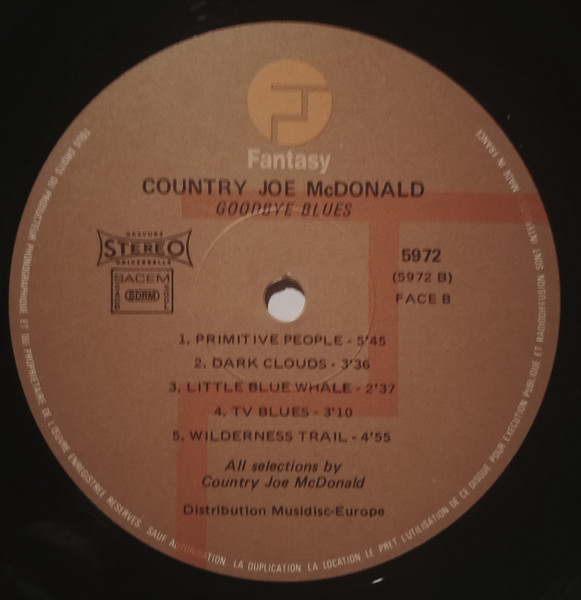 Country Joe McDonald - Goodbye Blues | Fantasy (F 5972) - 3 Country Joe McDonald - Goodbye Blues | Fantasy (F 5972) - 3