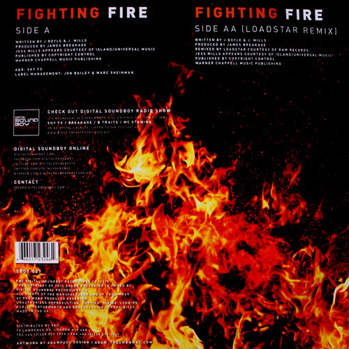 Breakage feat. Jess Mills - Fighting Fire | Digital Soundboy (SBOY037) - 2