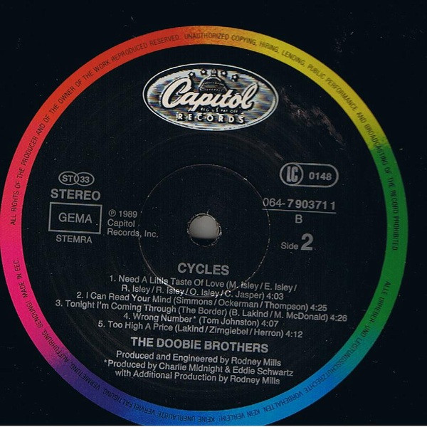 The Doobie Brothers - Cycles | Capitol Records (064-790371 1) - 4
