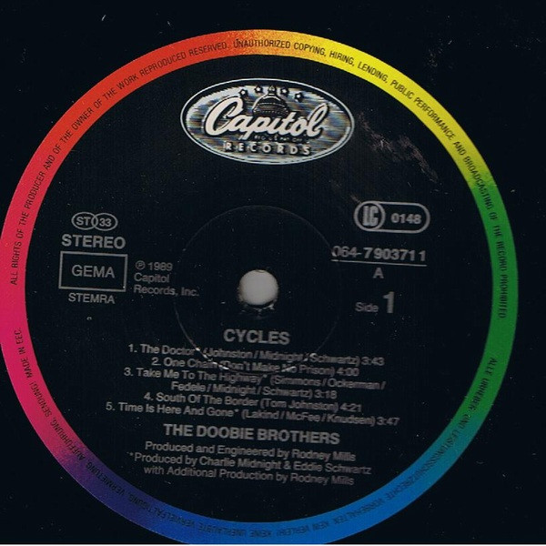 The Doobie Brothers - Cycles | Capitol Records (064-790371 1) - 3