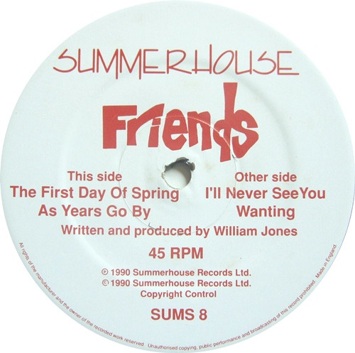 Friends - The First Day Of Spring | Summerhouse Records (SUMS 8) - 3