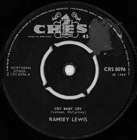 Ramsey Lewis - Cry Baby Cry / Wade In The Water | Chess (CRS 8096) - main