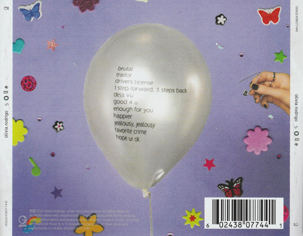 Olivia Rodrigo - Sour | Geffen Records (00602438077441) - 3 Olivia Rodrigo - Sour | Geffen Records (00602438077441) - 3