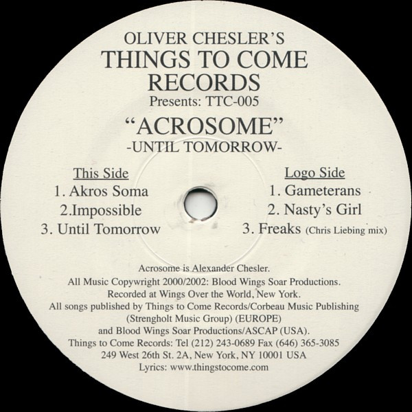 Acrosome - Until Tomorrow | Things To Come Records (TTC-005) - main Acrosome - Until Tomorrow | Things To Come Records (TTC-005) - main