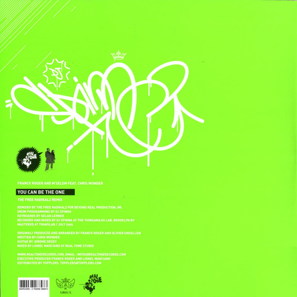 Franck Roger & M'Selem Feat. Chris Wonder - You Can Be The One - DJ Spinna's Free Radikalz Rmx | Real Tone Records (RTR007) - 2 Franck Roger & M'Selem Feat. Chris Wonder - You Can Be The One - DJ Spinna's Free Radikalz Rmx | Real Tone Records (RTR007) - 2