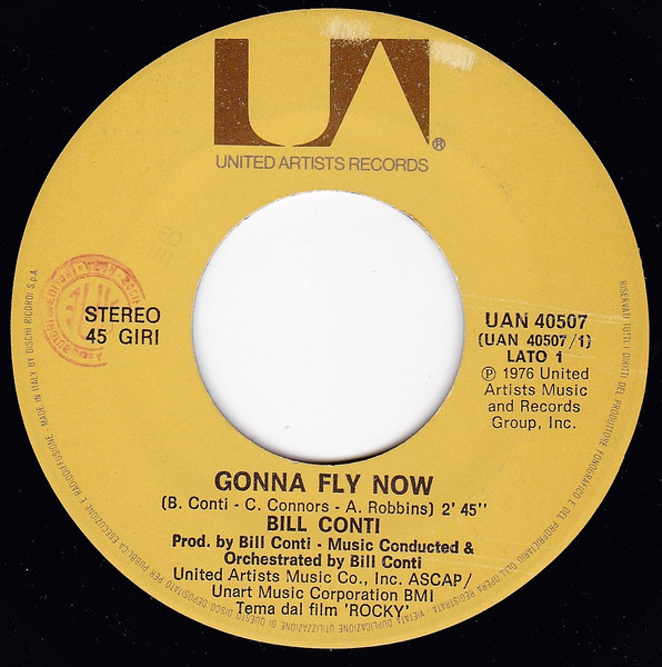 Bill Conti - Gonna Fly Now | United Artists Records (UAN 40507) - 2