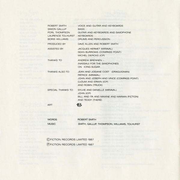 The Cure - Kiss Me Kiss Me Kiss Me | Fiction Records (832 130-2) - 4