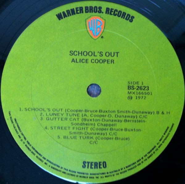 Alice Cooper - School's Out | Warner Bros. Records (BS 2623) - 3 Alice Cooper - School's Out | Warner Bros. Records (BS 2623) - 3