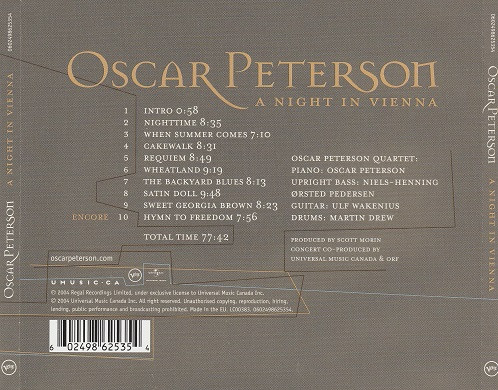 Oscar Peterson - A Night In Vienna | Verve Records (0602498625354) - 2 Oscar Peterson - A Night In Vienna | Verve Records (0602498625354) - 2