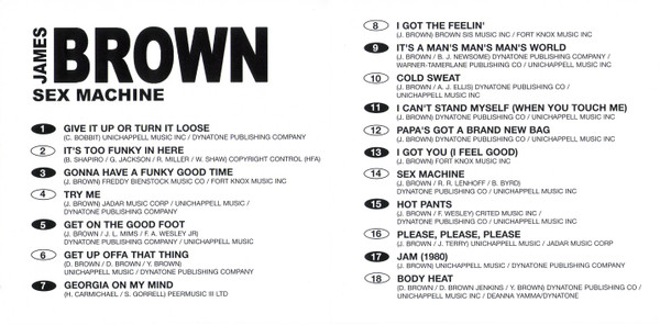 James Brown - Sex Machine | The Intense Music (231542-205) - 3