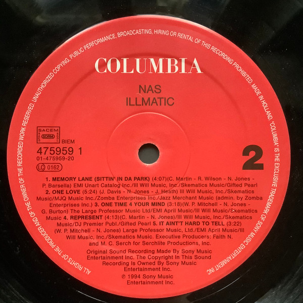 Nas - Illmatic | Columbia (475959 1) - 4 Nas - Illmatic | Columbia (475959 1) - 4