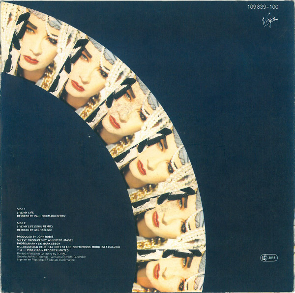 Boy George - Live My Life | Virgin (109 839) - 2