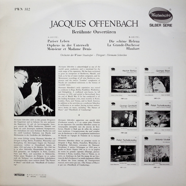 Jacques Offenbach - Berühmte Ouvertüren | Westminster (PWN 312) - 2 Jacques Offenbach - Berühmte Ouvertüren | Westminster (PWN 312) - 2