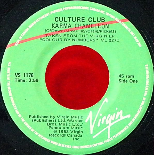 Culture Club - Karma Chameleon | Virgin (VS 1176) - 3 Culture Club - Karma Chameleon | Virgin (VS 1176) - 3