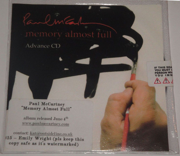 Paul McCartney - Memory Almost Full | MPL (none)