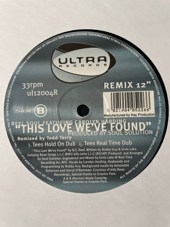 Reel Soul Featuring Carolyn Harding - This Love We've Found (Remix 12") | Ultra Records (UL12004R)