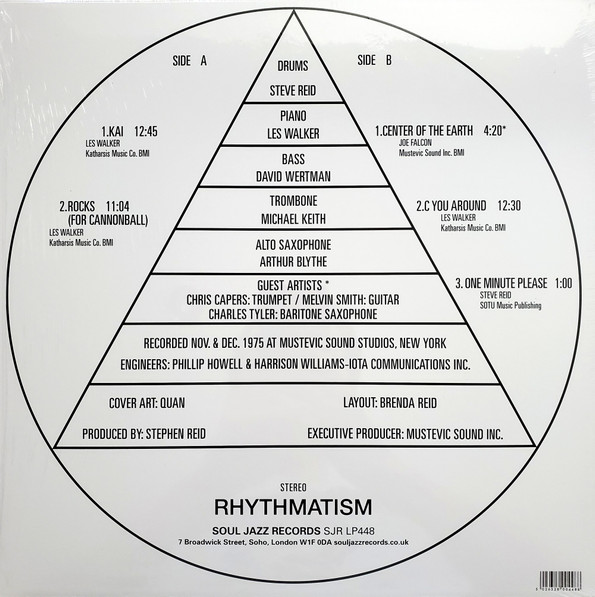 Steve Reid - Rhythmatism | Soul Jazz Records (SJR LP448) - 2 Steve Reid - Rhythmatism | Soul Jazz Records (SJR LP448) - 2