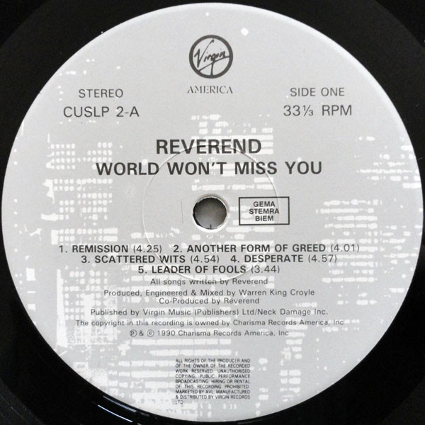 Reverend - World Won't Miss You | Charisma (CUSLP 2) - 3