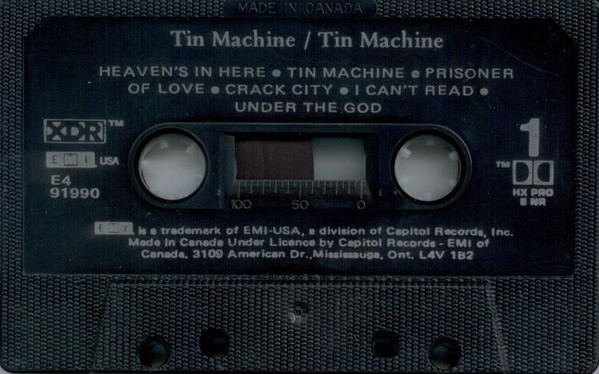 Tin Machine - Tin Machine [Cassette] | EMI USA (E4 91990) - 3