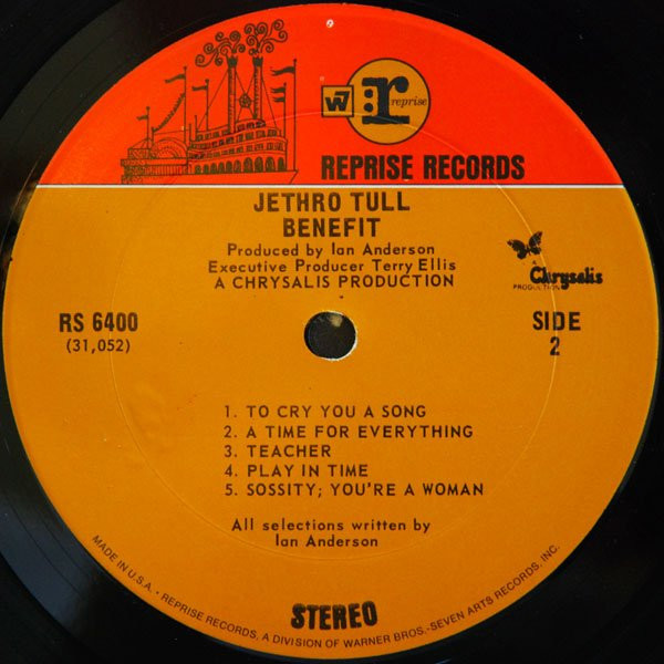 Jethro Tull - Benefit | Reprise Records (RS 6400) - 4 Jethro Tull - Benefit | Reprise Records (RS 6400) - 4