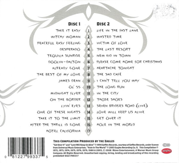 Eagles - The Complete Greatest Hits | Rhino Records (8122-79933-7) - 2