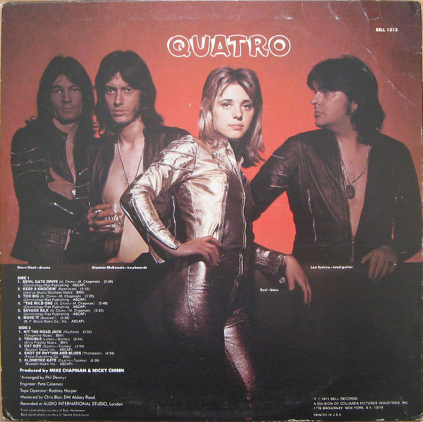 Suzi Quatro - Quatro | Bell Records (BELL 1313) - 2 Suzi Quatro - Quatro | Bell Records (BELL 1313) - 2