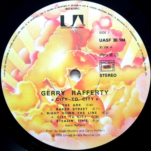 Gerry Rafferty - City To City | United Artists Records (UASF 30104) - main