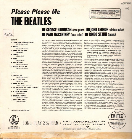 The Beatles - Please Please Me | Parlophone (8E 072 4219) - 2