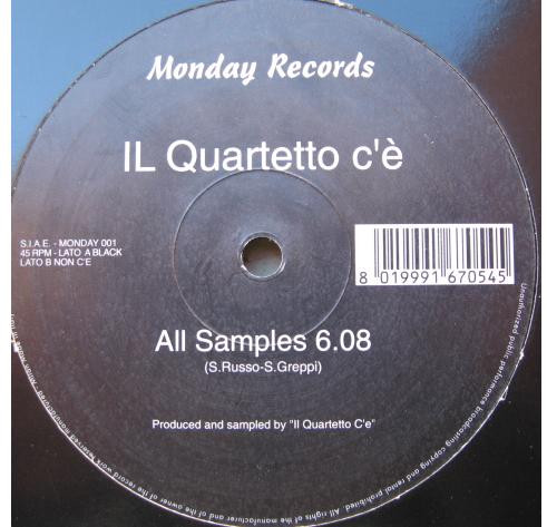 Il Quartetto C'e' - All Samples | Monday Records (MONDAY 001) - main