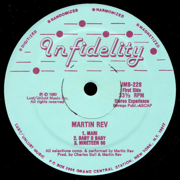 Martin Rev - Martin Rev | Infidelity (JMB-228) - 3 Martin Rev - Martin Rev | Infidelity (JMB-228) - 3