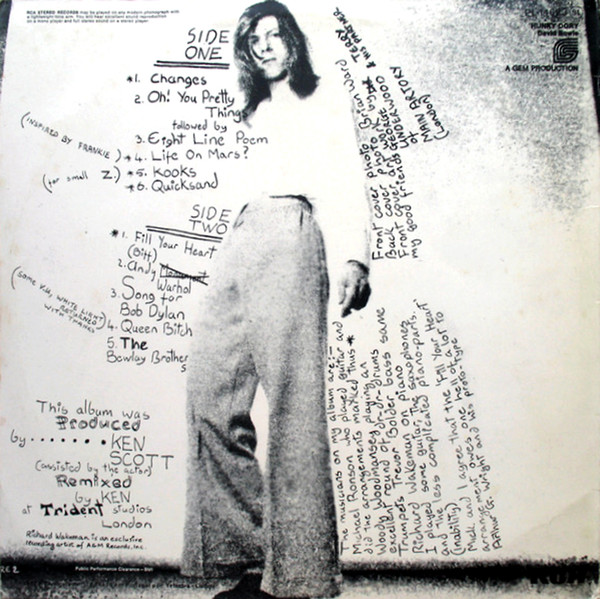 David Bowie - Hunky Dory | RCA Victor (PL-14623) - 2