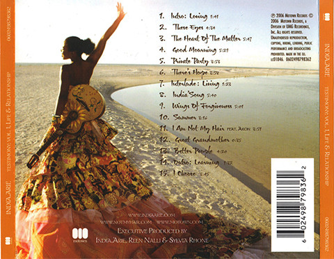 India.Arie - Testimony: Vol. 1, Life & Relationship | Motown (0602498798362) - 3