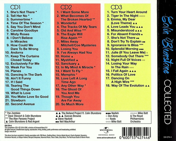 Colin Blunstone - Collected CD | Universal Music (534 274-4) - 2 Colin Blunstone - Collected CD | Universal Music (534 274-4) - 2