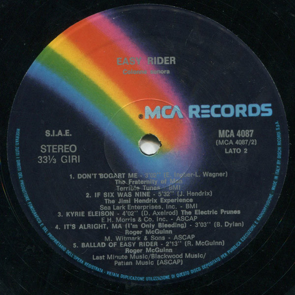 Various - Easy Rider (Music From The Motion Picture) | MCA Soundtracks (MCA 4087) - 3 Various - Easy Rider (Music From The Motion Picture) | MCA Soundtracks (MCA 4087) - 3