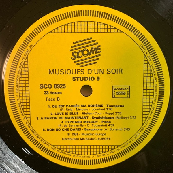 Studio 9 - Musiques D'un Soir Vol. 2 | Score (SCO 8925) - 3
