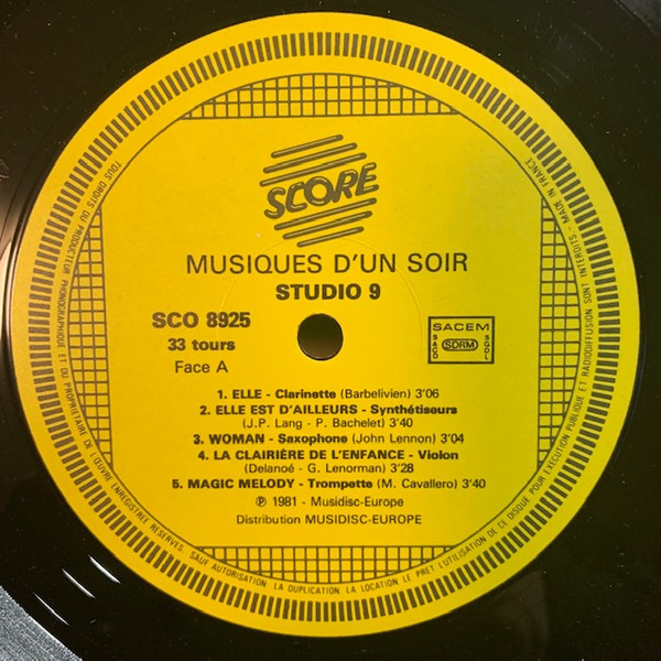 Studio 9 - Musiques D'un Soir Vol. 2 | Score (SCO 8925) - 4